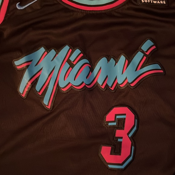 Nike Miami Heat Dwayne Wade #3 jersey Swingman NBA Authentic Ulitmate Software - Picture 3 of 8